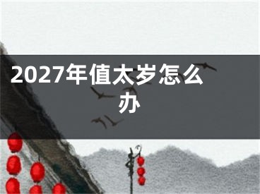 2027年值太岁怎么办