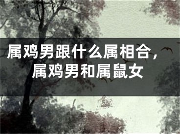 属鸡男跟什么属相合，属鸡男和属鼠女