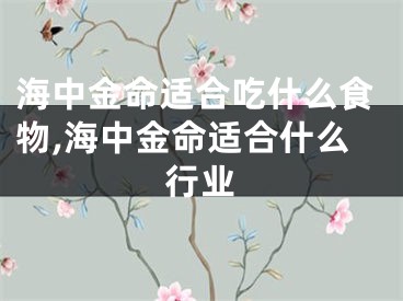 海中金命适合吃什么食物,海中金命适合什么行业