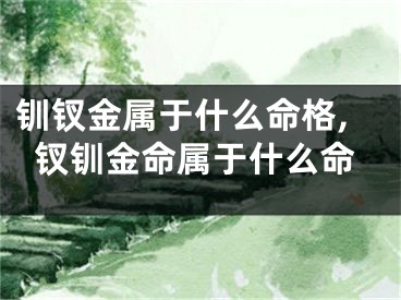 钏钗金属于什么命格,钗钏金命属于什么命