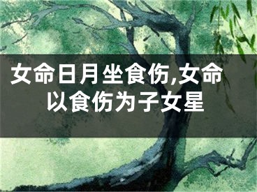 女命日月坐食伤,女命以食伤为子女星