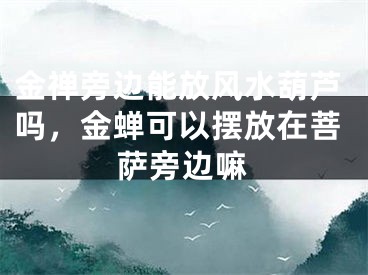 金禅旁边能放风水葫芦吗，金蝉可以摆放在菩萨旁边嘛