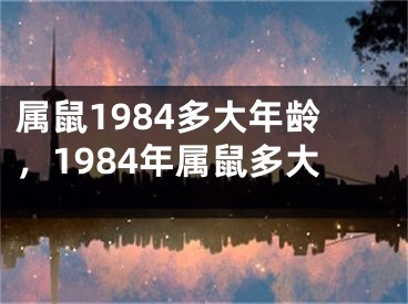 属鼠1984多大年龄,1984年属鼠多大