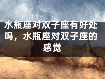 水瓶座对双子座有好处吗，水瓶座对双子座的感觉