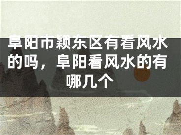 阜阳市颖东区有看风水的吗,阜阳看风水的有哪几个