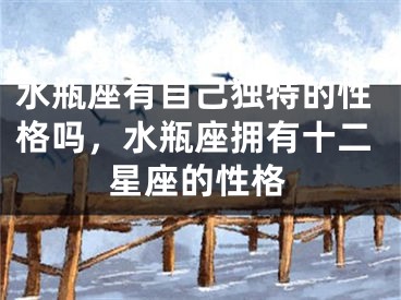水瓶座有自己独特的性格吗，水瓶座拥有十二星座的性格