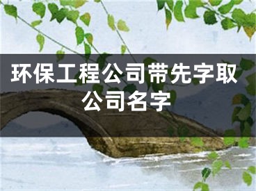 环保工程公司带先字取公司名字