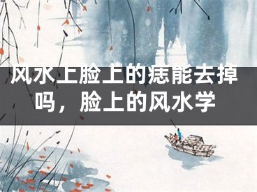 风水上脸上的痣能去掉吗,脸上的风水学