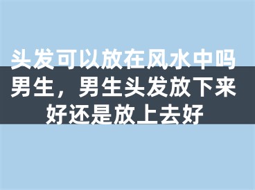 头发可以放在风水中吗男生,男生头发放下来好还是放上去好