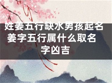 姓姜五行缺水男孩起名 姜字五行属什么取名字凶吉