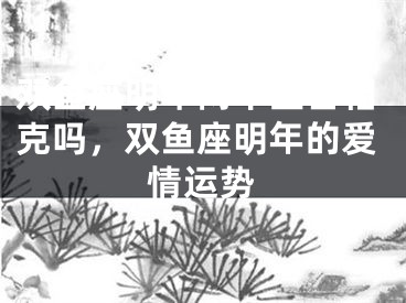 双鱼座明年两个生日相克吗,双鱼座明年的爱情运势