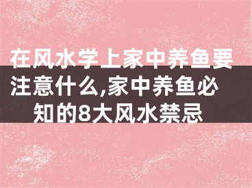 在风水学上家中养鱼要注意什么,家中养鱼必知的8大风水禁忌