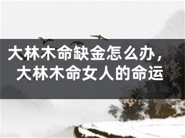 大林木命缺金怎么办，大林木命女人的命运