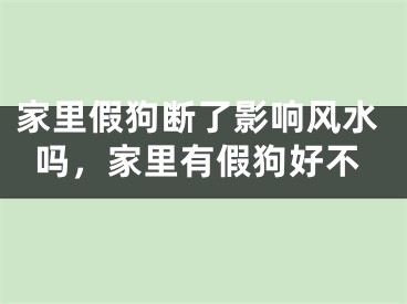 家里假狗断了影响风水吗,家里有假狗好不