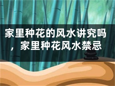 家里种花的风水讲究吗,家里种花风水禁忌