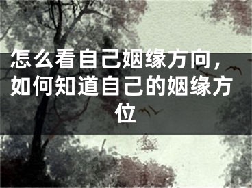 怎么看自己姻缘方向,如何知道自己的姻缘方位