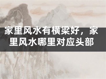 家里风水有横梁好,家里风水哪里对应头部