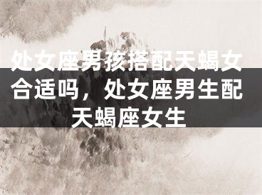 处女座男孩搭配天蝎女合适吗,处女座男生配天蝎座女生