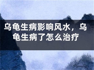 乌龟生病影响风水，乌龟生病了怎么治疗