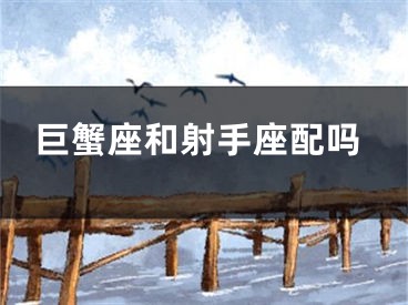 巨蟹座和射手座配吗