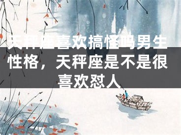 天秤座喜欢搞怪吗男生性格，天秤座是不是很喜欢怼人