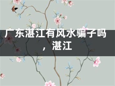 广东湛江有风水骗子吗,湛江