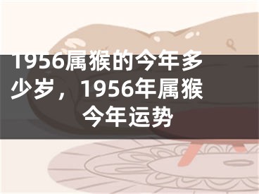 1956属猴的今年多少岁,1956年属猴今年运势