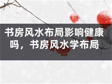书房风水布局影响健康吗，书房风水学布局