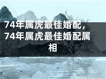 74年属虎最佳婚配,74年属虎最佳婚配属相