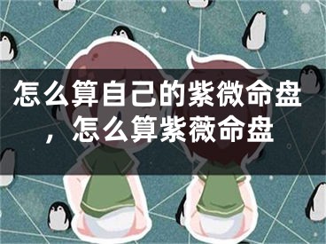 怎么算自己的紫微命盘,怎么算紫薇命盘