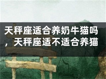 天秤座适合养奶牛猫吗，天秤座适不适合养猫