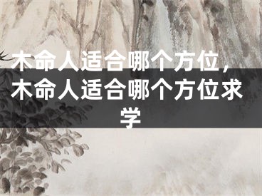 木命人适合哪个方位,木命人适合哪个方位求学