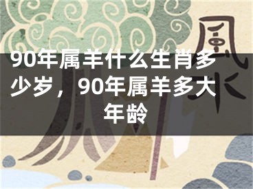 90年属羊什么生肖多少岁，90年属羊多大年龄