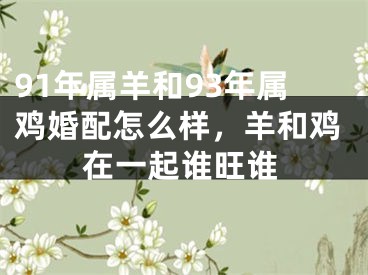 91年属羊和93年属鸡婚配怎么样，羊和鸡在一起谁旺谁