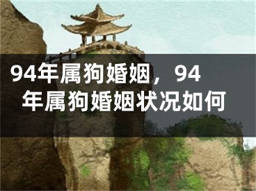 94年属狗婚姻,94年属狗婚姻状况如何