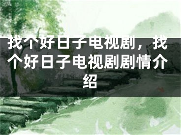 找个好日子电视剧,找个好日子电视剧剧情介绍