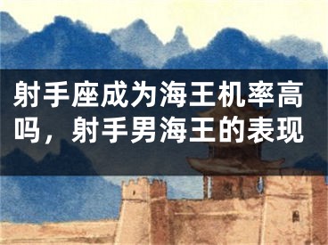 射手座成为海王机率高吗，射手男海王的表现