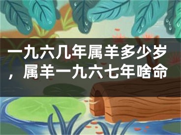 一九六几年属羊多少岁，属羊一九六七年啥命