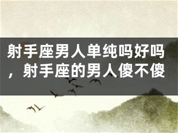射手座男人单纯吗好吗，射手座的男人傻不傻