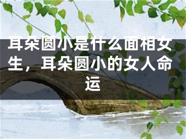 耳朵圆小是什么面相女生，耳朵圆小的女人命运