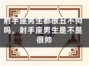 射手座男生都很丑不帅吗，射手座男生是不是很帅