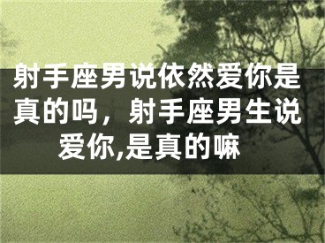 射手座男说依然爱你是真的吗，射手座男生说爱你,是真的嘛