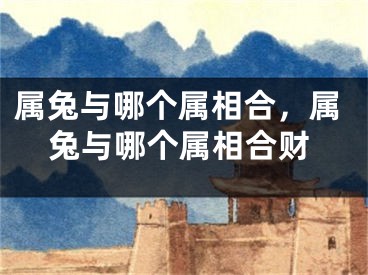 属兔与哪个属相合，属兔与哪个属相合财