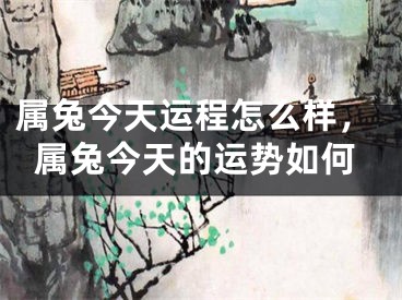 属兔今天运程怎么样，属兔今天的运势如何