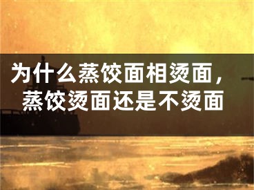 为什么蒸饺面相烫面，蒸饺烫面还是不烫面