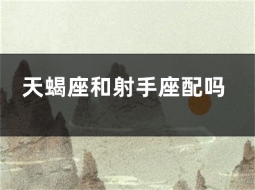 天蝎座和射手座配吗