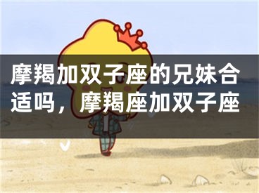 摩羯加双子座的兄妹合适吗,摩羯座加双子座