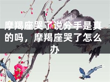 摩羯座哭了说分手是真的吗,摩羯座哭了怎么办