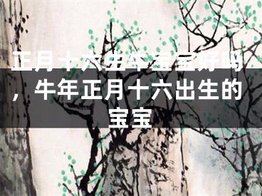 正月十六生牛宝宝好吗，牛年正月十六出生的宝宝