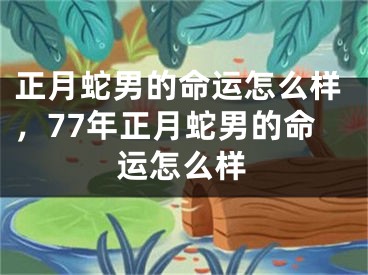 正月蛇男的命运怎么样,77年正月蛇男的命运怎么样